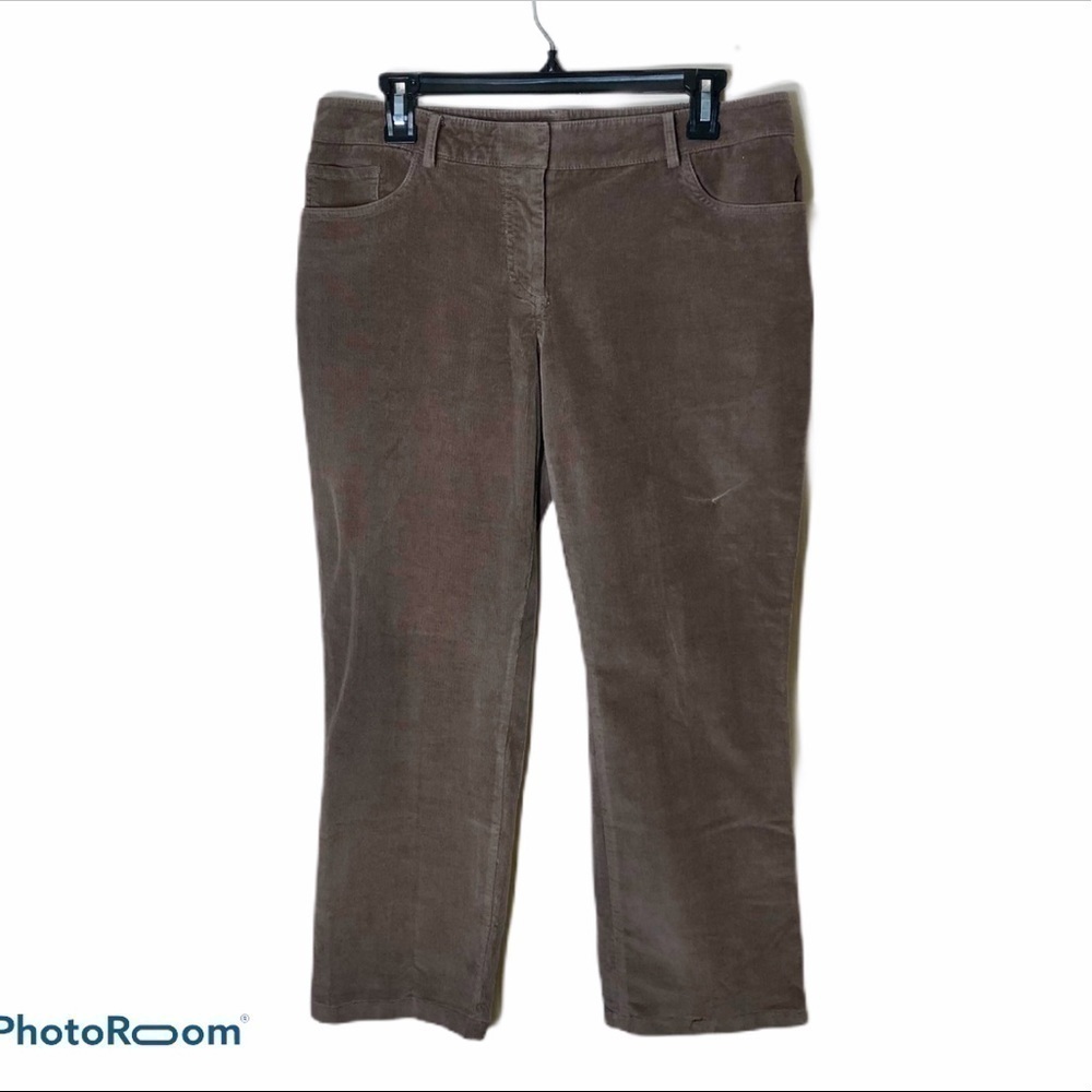Brooks Brothers Corduroy Pants Sz 8 Brown Purple Women’s
